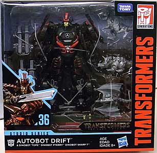 HASBRO TRANSFORMERS STUDIO SERIES DELUXE CLASS AUTOBOT DRIFT & DINOBOT 'TOPS, DINOBOT PTERRY, DINOBOT SHARP T #36